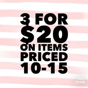 3 for 20 Sale